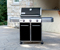 black EP-310 gas weber grill on patio