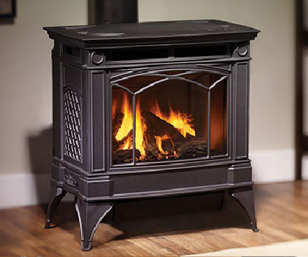 Regency H35 Hampton Free Standing Charcoal Gray Gas Stove Fireplace 