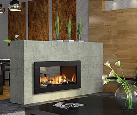 Regency HZ42STE modern Two sided Gas fireplace