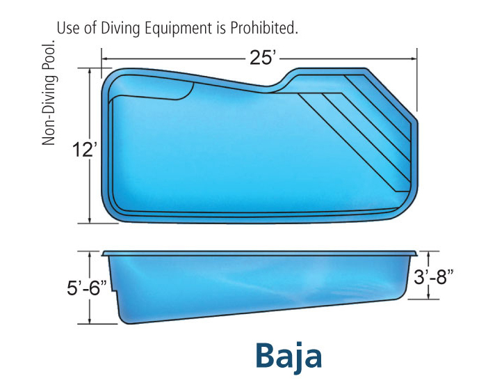 Viking Baja In-ground swimming pool installation by Seattle pool builder