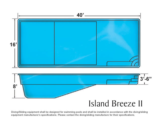 Viking Island-Breeze-II In-ground swimming pool installation by Seattle pool builder