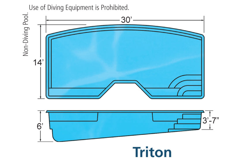 Viking Triton In-ground swimming pool installation by Seattle pool builder